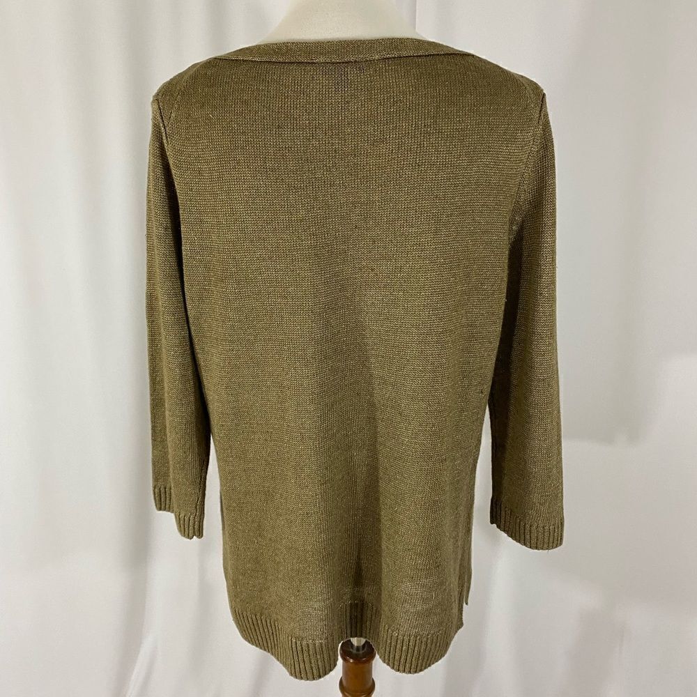 Talbots 💯% Linen Boatneck Sweater - Picture 5 of 8